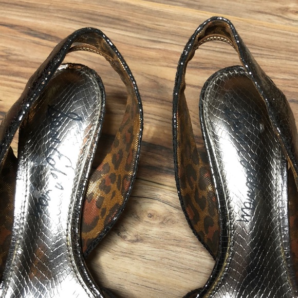 Sam Edelman Nova metallic kitten heel 8M - Picture 2 of 8